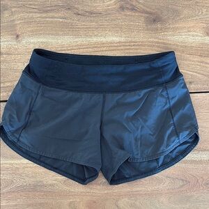 Lululemon Athletica Black Athletic Shorts with Moisture-Wicking Fabric
